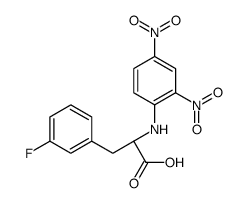 (2S)-2-(2,4-dinitroanilino)-3-(3-fluorophenyl)propanoic acid结构式
