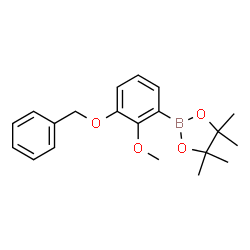 3-Benzyloxy-2-methoxyphenylboronic acid, pinacol ester structure