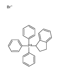2,3-dihydro-1H-inden-1-yl(triphenyl)phosphanium,bromide Structure