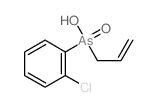 (2-chlorophenyl)-prop-2-enyl-arsinic acid结构式