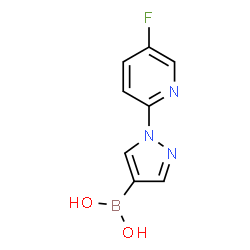 1-(5-Fluoro-2-pyridyl)-1H-pyrazole-4-boronic Acid Structure