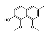 1,8-Dimethoxy-6-methyl-2-naphthalenol结构式