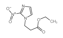 1H-Imidazole-1-propanoicacid, 2-nitro-, ethyl ester结构式