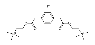 p-phenylenedi-acetic acid bis-(2-trimethylammonio-ethyl ester), diiodide结构式