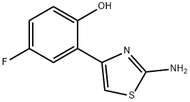 JR-13979, 2-(2-Aminothiazol-4-yl)-4-fluorophenol结构式