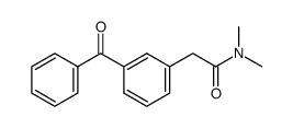 2-(3-Benzoylphenyl)-N,N-dimethylacetamide structure
