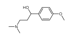 3-(dimethylamino)-1-(4-methoxyphenyl)propan-1-ol结构式