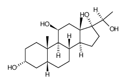 5B-PREGNANE-3A-11B-17A-20B-TETROL Structure