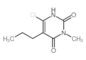 2,4(1H,3H)-Pyrimidinedione,6-chloro-3-methyl-5-propyl- Structure