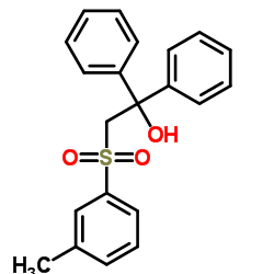 2-[(3-Methylphenyl)sulfonyl]-1,1-diphenylethanol Structure