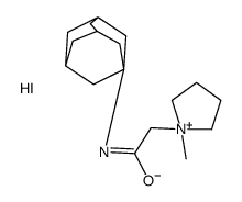 N-(1-adamantyl)-2-(1-methylpyrrolidin-1-ium-1-yl)acetamide,iodide Structure