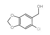 6-氯-3,4-亚甲基二氧苄乙醇结构式