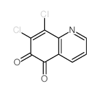 5,6-Quinolinedione,7,8-dichloro- structure