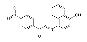 α-[(8-Hydroxy-5-quinolyl)imino]-4'-nitroacetophenone结构式