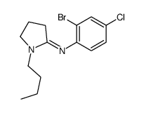 N-(2-bromo-4-chlorophenyl)-1-butylpyrrolidin-2-imine Structure