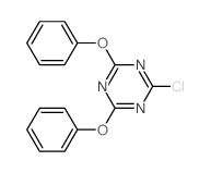 1,3,5-Triazine,2-chloro-4,6-diphenoxy- structure