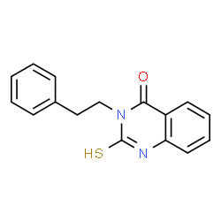 3-(2-phenylethyl)-2-thioxo-2,3-dihydro-4(1H)-quinazolinone Structure