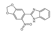2-(6-nitro-1,3-benzodioxol-5-yl)-1H-benzimidazole结构式