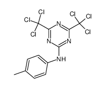 (4,6-bis-trichloromethyl-[1,3,5]triazin-2-yl)-p-tolyl-amine结构式