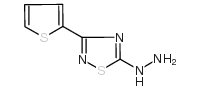 5-Hydrazino-3-(2-thienyl)-1,2,4-thiadiazole structure