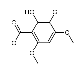 3-chloro-4,6-dimethoxysalicylic acid结构式