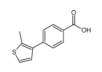 4-(2-methylthiophen-3-yl)benzoic acid Structure