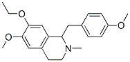 7-Ethoxy-1,2,3,4-tetrahydro-6-methoxy-1-(p-methoxybenzyl)-2-methylisoquinoline结构式