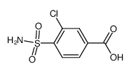 3-chloro-4-sulfamoylbenzoic acid结构式