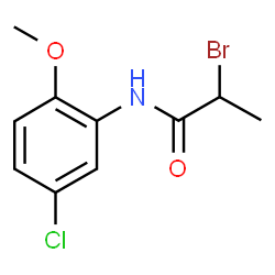 2-Bromo-N-(5-chloro-2-methoxyphenyl)propanamide图片