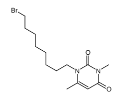 1-(8-bromooctyl)-3,6-dimethylpyrimidine-2,4-dione结构式