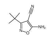 4-Isoxazolecarbonitrile,5-amino-3-(1,1-dimethylethyl)-(9CI) structure
