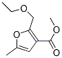 2-Ethoxymethyl-5-methyl-3-furancarboxylic acid methyl ester结构式