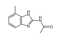 Acetamide, N-(4-methyl-1H-benzimidazol-2-yl)- (9CI) Structure