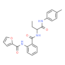 2-Furancarboxamide,N-[2-[[[1-[[(4-methylphenyl)amino]carbonyl]propyl]amino]carbonyl]phenyl]-(9CI) Structure