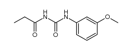 1-(3-methoxyphenyl)-3-propionylurea结构式