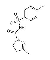 3-methyl-4,5-dihydro-pyrazole-1-carboxylic acid toluene-4-sulfonylamide结构式