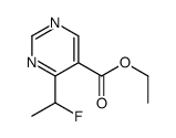 ethyl 4-(1-fluoroethyl)pyrimidine-5-carboxylate Structure