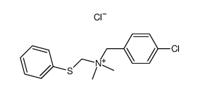 N-(4-chlorobenzyl)-N,N-dimethyl-1-(phenylthio)methanaminium chloride Structure