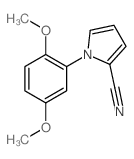 1-(2,5-dimethoxyphenyl)pyrrole-2-carbonitrile结构式