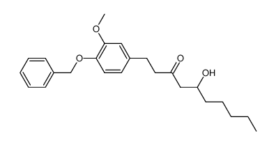 1-(4-benzyloxy-3-methoxyphenyl)-5-hydroxydecan-3-one结构式