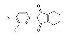 2-(4-bromo-3-chlorophenyl)-4,5,6,7-tetrahydroisoindole-1,3-dione结构式