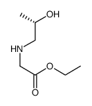 ethyl (S)-(2-hydroxy-propylamino)-acetate结构式