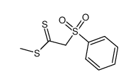 Methyl(phenylsulfonyl)dithioacetat结构式