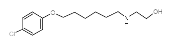 2-[6-(4-chlorophenoxy)hexylamino]ethanol Structure
