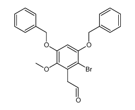 2-(3,5-bis(benzyloxy)-2-bromo-6-methoxyphenyl)acetaldehyde Structure