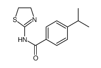 N-(4,5-dihydro-1,3-thiazol-2-yl)-4-propan-2-ylbenzamide结构式