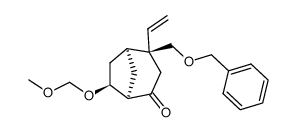 (1R,4R,5S,7S)-4-((benzyloxy)methyl)-7-(methoxymethoxy)-4-vinylbicyclo[3.2.1]octan-2-one Structure