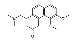 1,2-Dimethoxy-8-acetonyl-7-(2-dimethylamino-ethyl)-naphthalin Structure