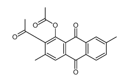 (2-acetyl-3,7-dimethyl-9,10-dioxoanthracen-1-yl) acetate结构式