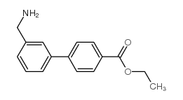 ethyl 4-[3-(aminomethyl)phenyl]benzoate结构式